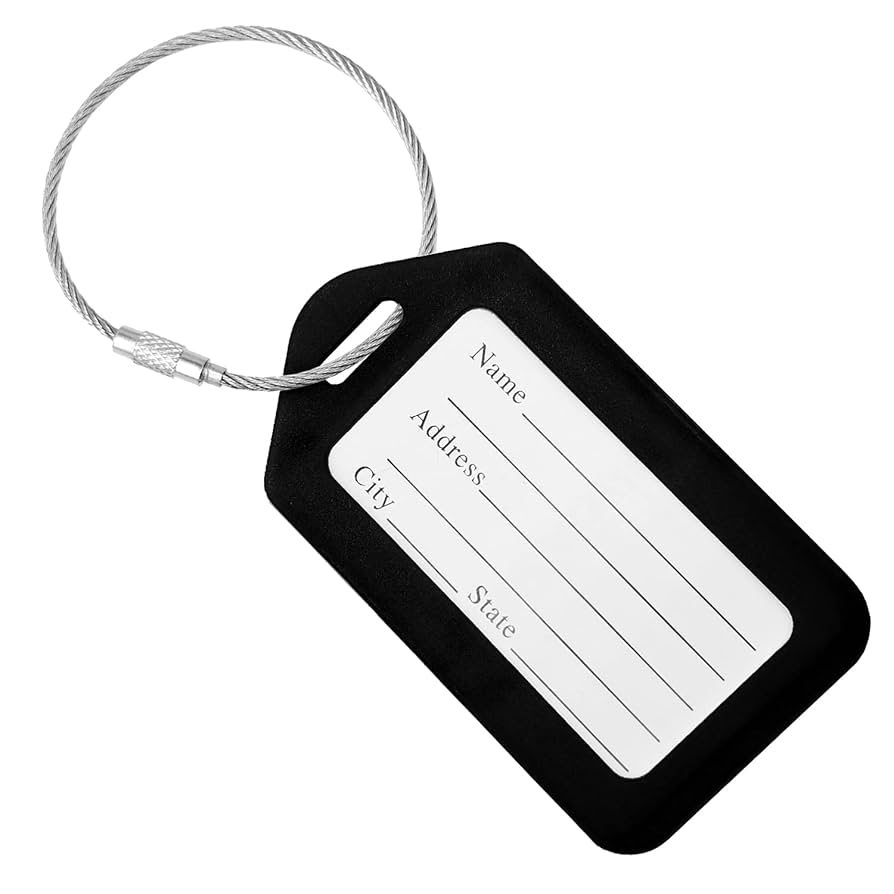 adoトラベルタグ Amazon.com: BlueCosto Luggage Tags (Small, Black, 10 PK